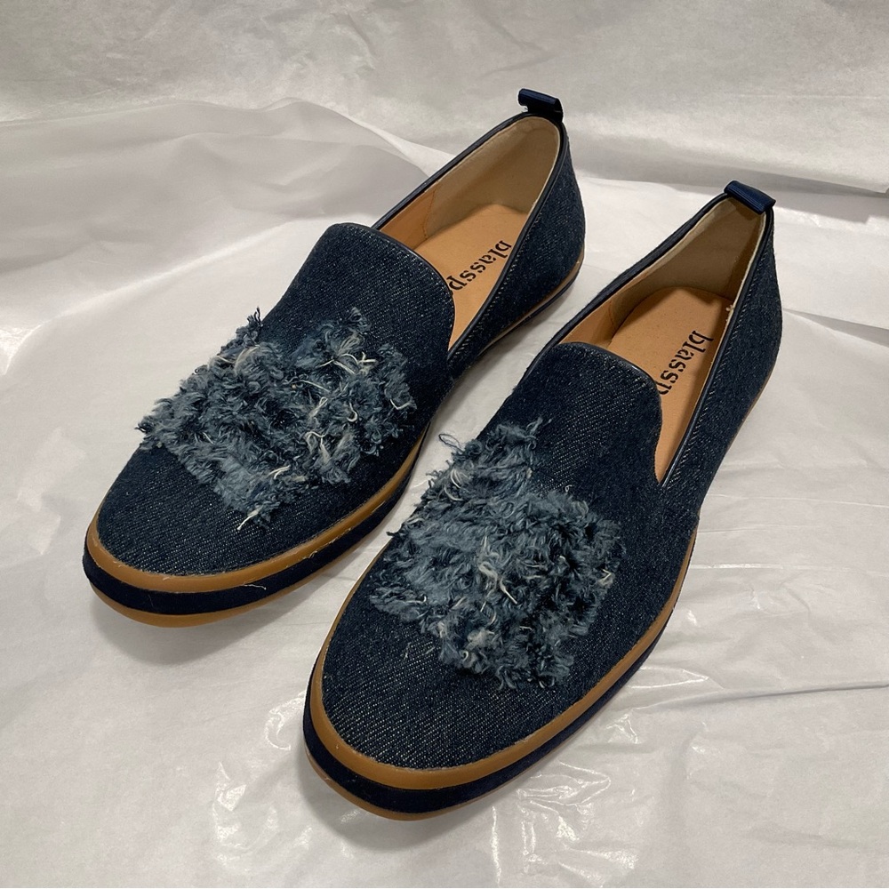 Blassport Bill Blass Women’s Denim Slip On Loafers - Blue sz 7.5